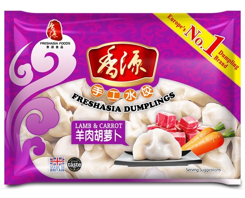Fresh Asia Lamb &amp; Carrot Dumplings 香源羊肉胡萝卜水饺 410g