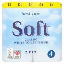 Best-One Toilet Rolls (4 rolls)