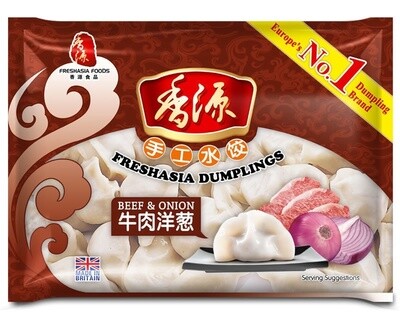 Fresh Asia Beef &amp; Onion Dumplings 香源牛肉洋葱水饺 410g