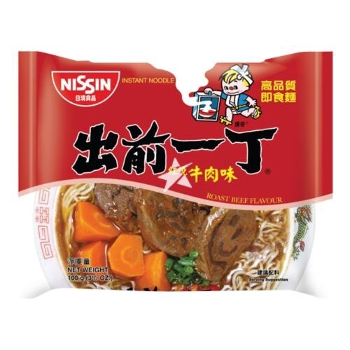 Nissin Demae Ramen - Roast Beef  出前一丁九洲红烧牛肉 100g
