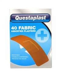 Questaplast Assorted Fabric Plasters 40 pack