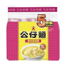 Doll Noodle Shrimp Wonton 100g x 5 packs 公仔面虾仁云吞味