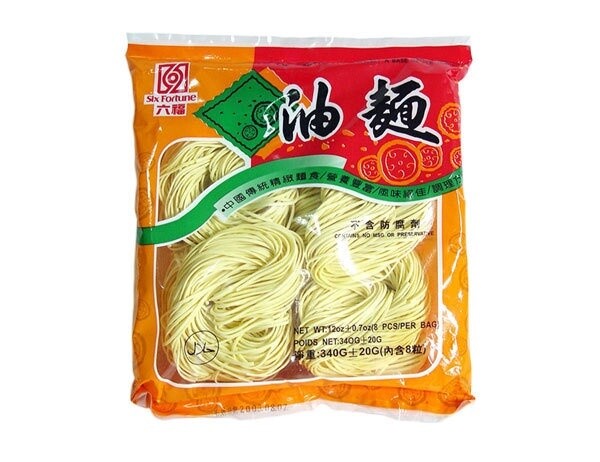 Six Fortune Dried Noodle (Yu Meng) 六福油面  340g