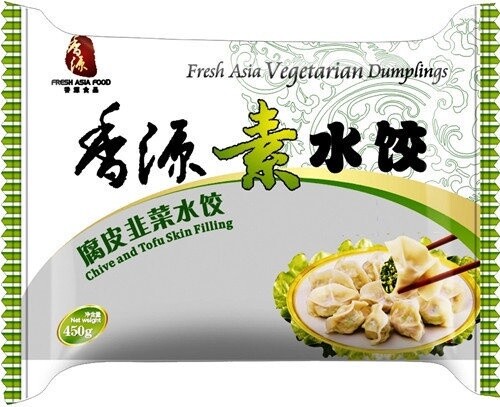 Fresh Asia Chives &amp; Tofu Skin Dumplings 410g