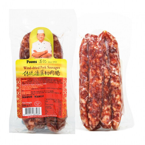 Poons Wind-dried Pork Sausages 潘记腊肠 240g