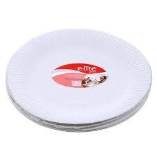 E-lite Plus Disposable Plastic Plates 18cm 25 packs