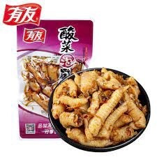 YY Pickled Veg Chicken Feet 80g