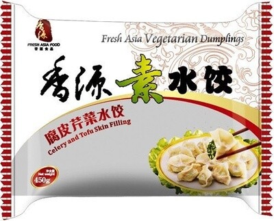 Fresh Asia Celery &amp; Tofu Skin Dumplings 410g