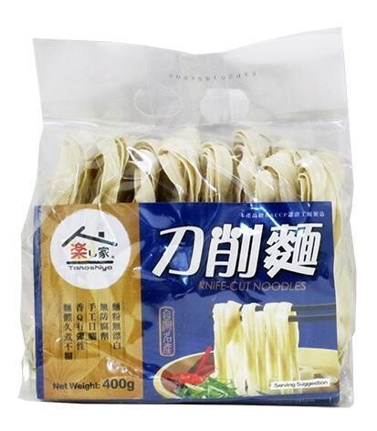 TS Knive-Cut Noodels 樂し家刀削麵400g