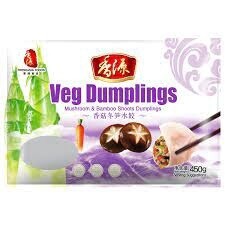 FRESHASIA Mush &amp; Bamboo Dumplings 香源香菇冬笋水饺 450g