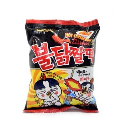 Samyang Hot Chicken Zzaldduk 三养年糕条形状辣鸡味小吃120g