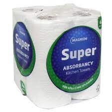 Magnum Super Absorbancy Kitchen Towels 4 Pack