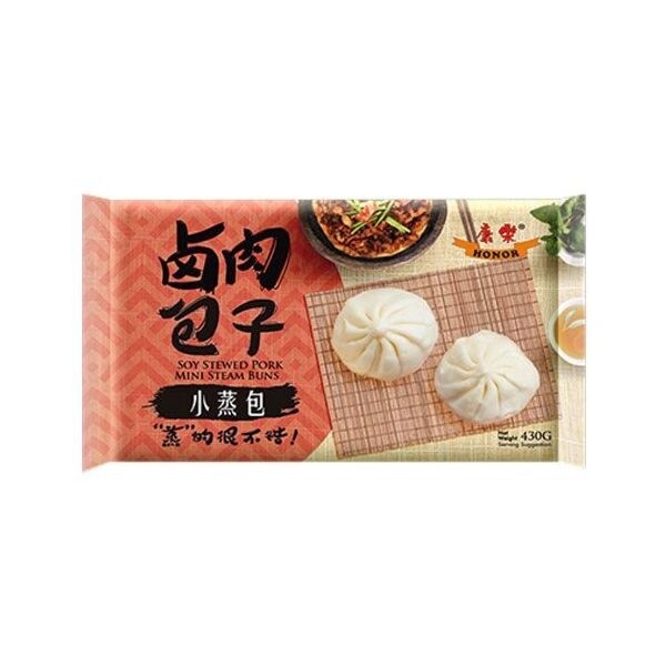 Honor Mini Soy Stewed Pork Buns 康乐手工卤肉包子 500g