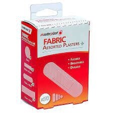 MasterPlast Fabric Plasters Assorted 50 Pack
