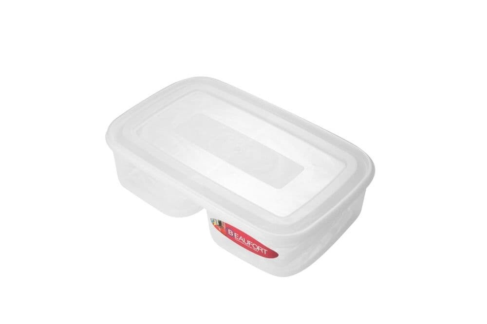 Beaufort Food Container 2 Section With Clear Lid