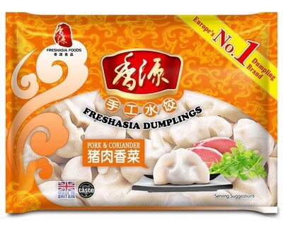 Fresh Asia Pork &amp; Coriander Dumplings 香源猪肉香菜水饺 410g
