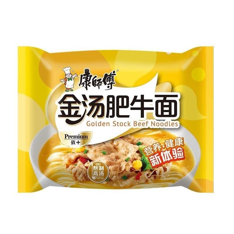 KSF Golden Stock Beef Noodles 康师傅金汤肥牛面 108g