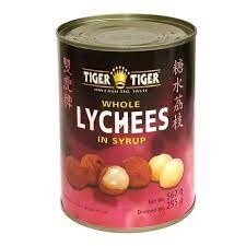 Tiger Whole Lychees 565g