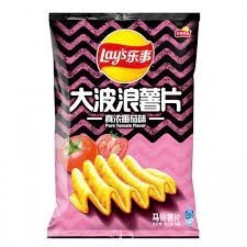 Lay&#39;s Potato Chip Tomato Flavour 樂事薯片大波浪真濃番茄 70g