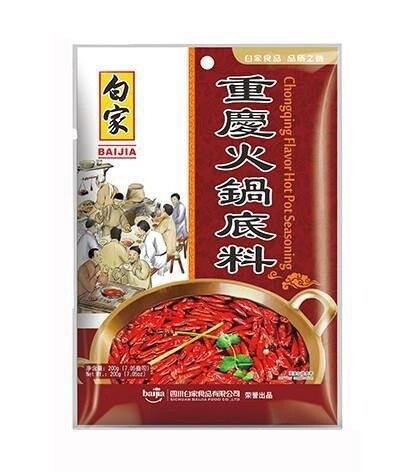 BJ Chongqing Hotpot Base 白家重庆火锅底料 200g