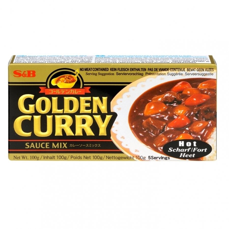 S&amp;B Golden Curry Sauce Mix Hot  日式咖喱块大辣 240g