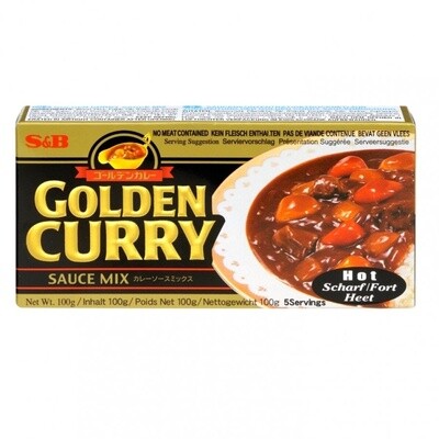 S&amp;B Golden Curry Sauce Mix Hot  日式咖喱块大辣 240g
