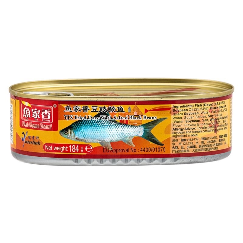 YJX Fried Dace with Salted Black Beans 184g