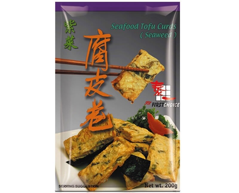 First Choice Seafood Tofu Curd Seaweed 泰一 紫菜腐皮卷 200g