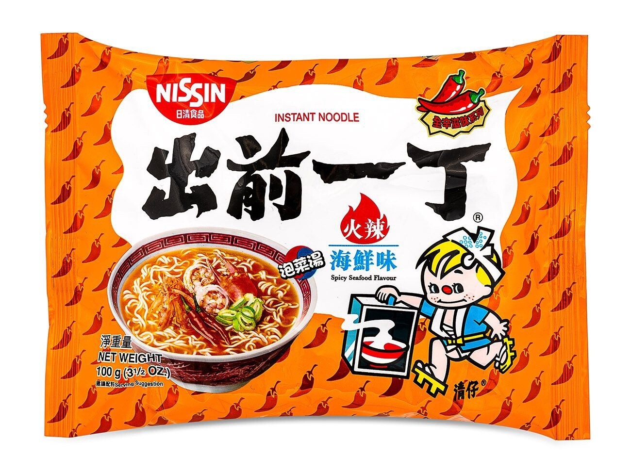 Nissin Demae Ramen - Spicy Seafood 100g, Size: Single