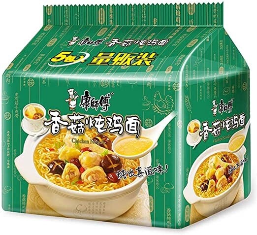 KSF Chicken &amp; Mushroom Noodle 5 packs 康师傅-香菇燉雞面