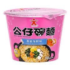 Doll Tomato Seafood Bowl Noodle 公仔碗面 番茄海鲜浓汤111g