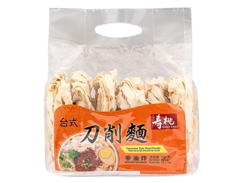 ST Taiwanese Style Sliced Noodles 寿桃台式刀削面 400g