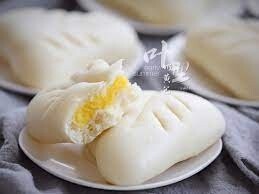 Pandan Custard Bread 椰丝翡翠包
