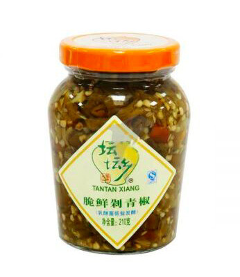 TTX Seasoned Chopped Green Chilli 坛坛乡脆鲜剁青椒 210g