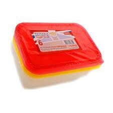 E-lite 500cc Microwave Containers &amp; Lids 14 packs