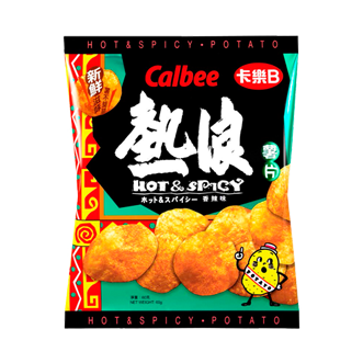 Calbee Potato Chips Hot &amp; Spicy 卡乐B热浪薯片 105g