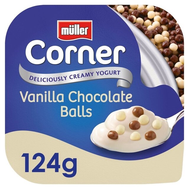 Muller Corner Vanilla Yogurt with Chocolate Balls