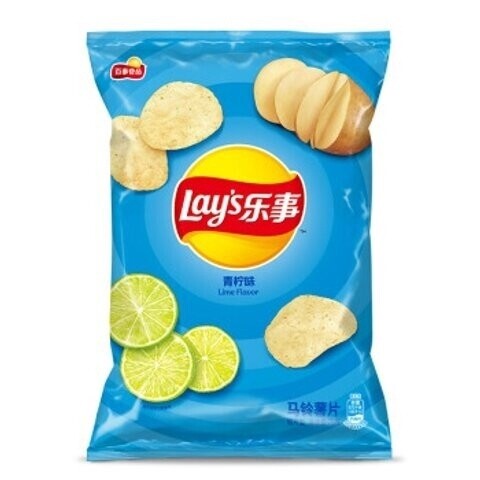 Lay&#39;s Potato Chips Lime Flv 乐事薯片青柠 70g