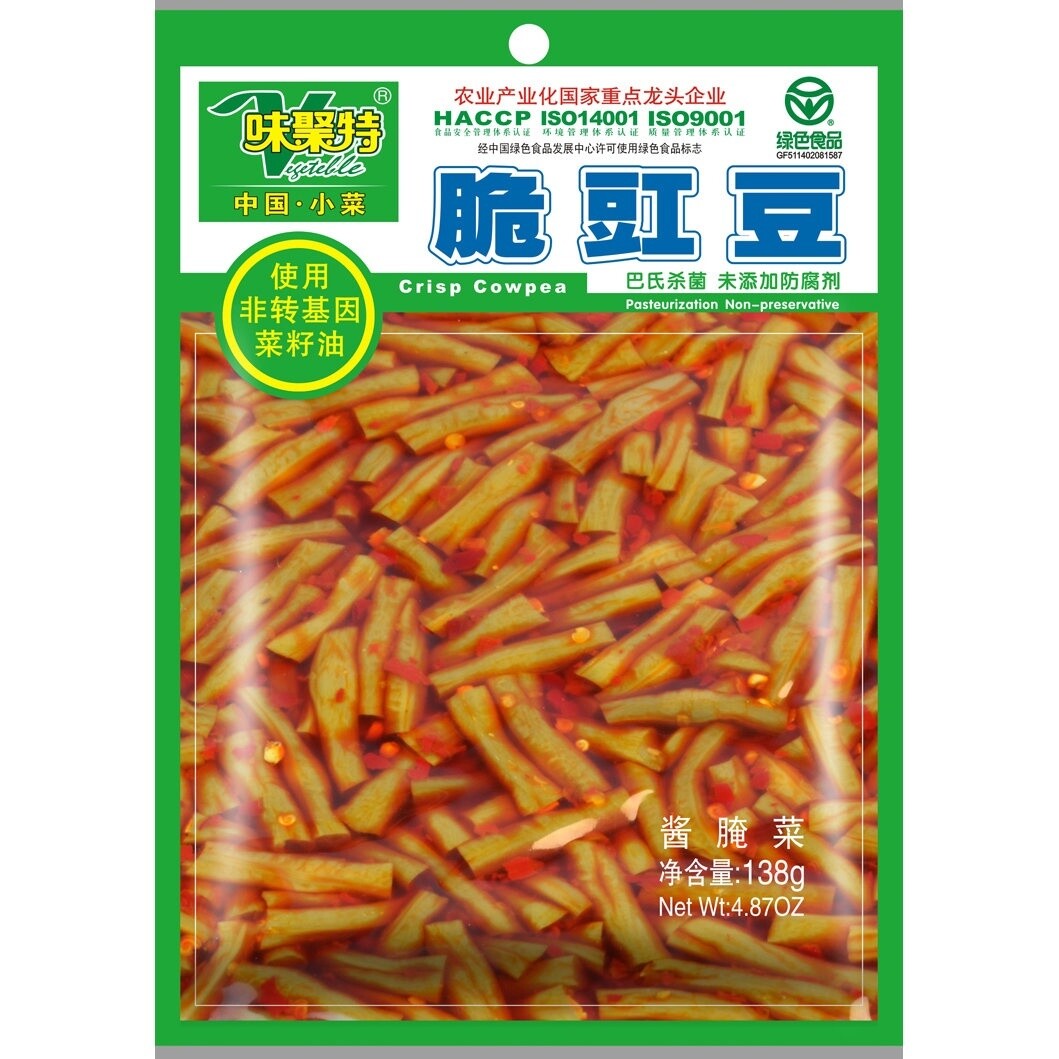 WJT Crisp Cowpea 味聚特脆豇豆 138g