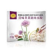 Hong&#39;s Pork Chives Dumplings 鸿子韭菜猪肉水饺 410g