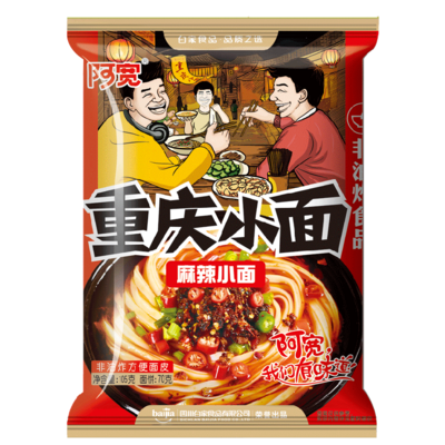 BJ Chongqing Noodle -Spicy&amp;Hot 白家阿宽重庆小面麻辣 100g