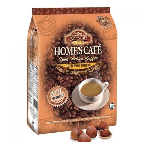 Home&#39;s Cafe 3in1 Ipoh White Coffee Hazelnut 故乡浓怡保白咖啡榛果味