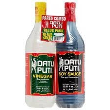 Datu Puti  SoySauce/Vinegar 菲律宾生抽醋 2x1ltr
