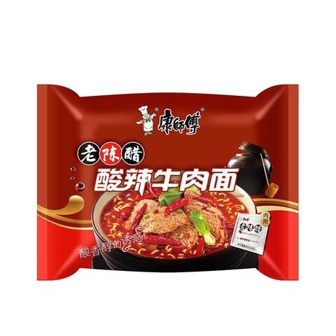 KSF Sour Beef Noodle 康师傅-酸辣牛肉麵 107g