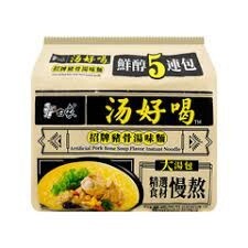 BX Noodle Pork Bone Soup 白象湯好喝豬骨湯味面  5 Packs
