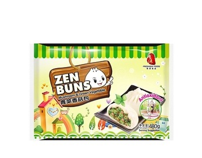 Fresh Asia Mushroom &amp; Green Vegetable Buns 480g 香源青菜香菇