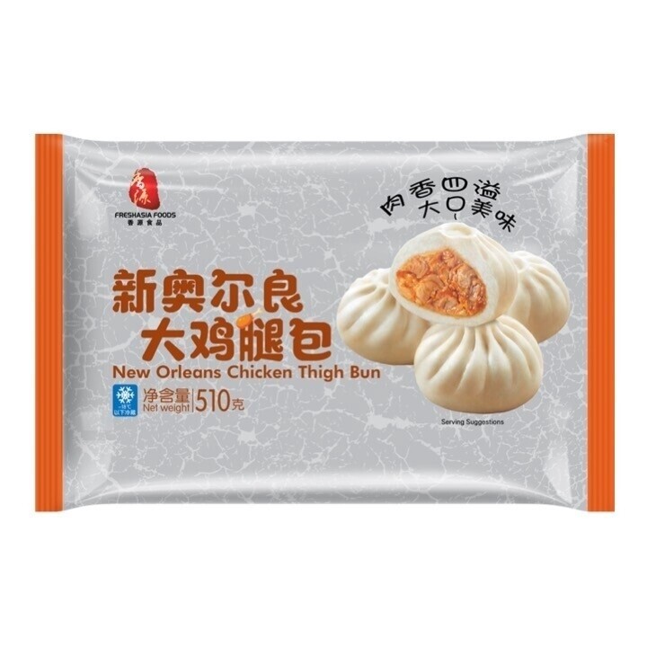 Fresh Asia  New Orlean Chicken Thigh Buns 香源新奥尔良鸡腿包 510g