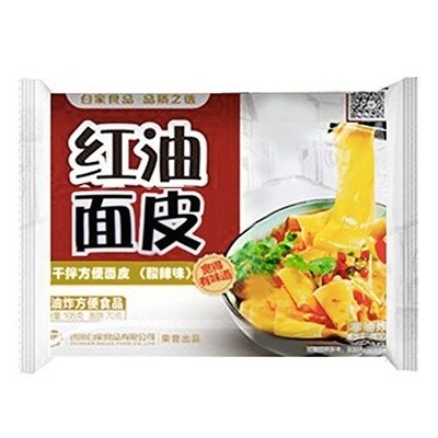 BJ Sichuan Broad Noodles -Sour &amp; Hot 白家阿宽红油面皮-酸辣味 115g