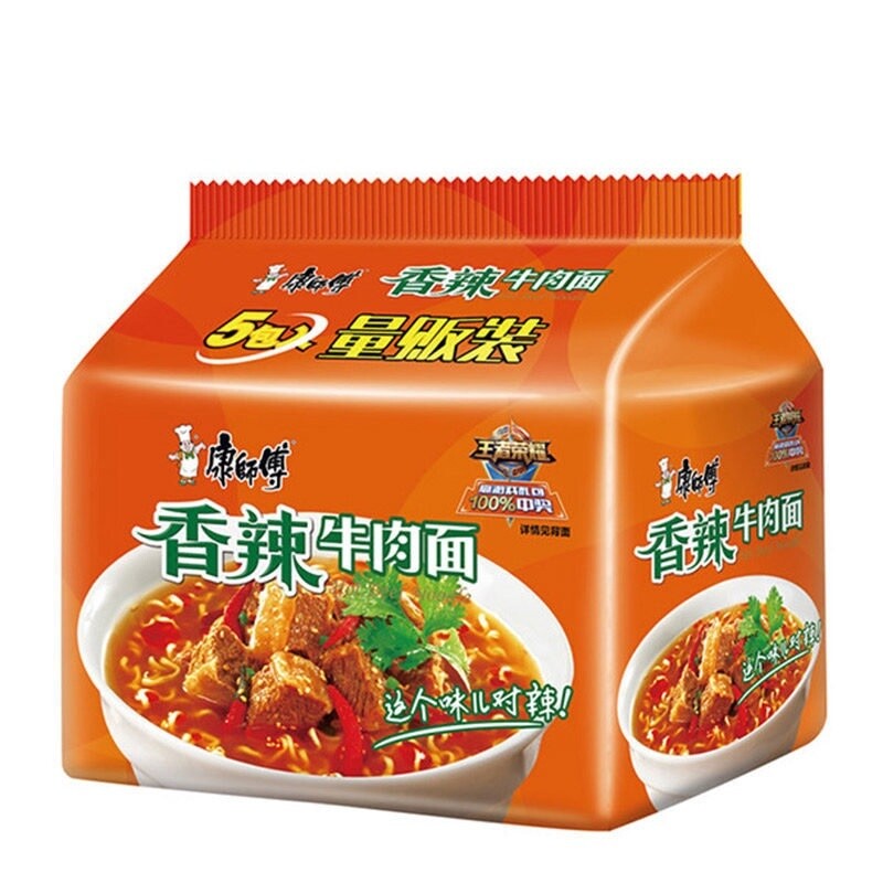 KSF Spicy Beef Noodle 康师傅香辣牛肉面 5 packs