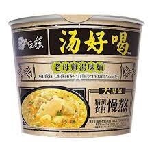BX NoodleChicken Soup (Bowl) 白象湯喝老母雞湯麵桶裝 107g